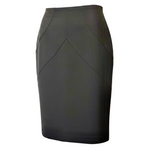 Claude Montana Paris Black Pencil Skirt – Iconic Fashion Designer Vintage 80’s
